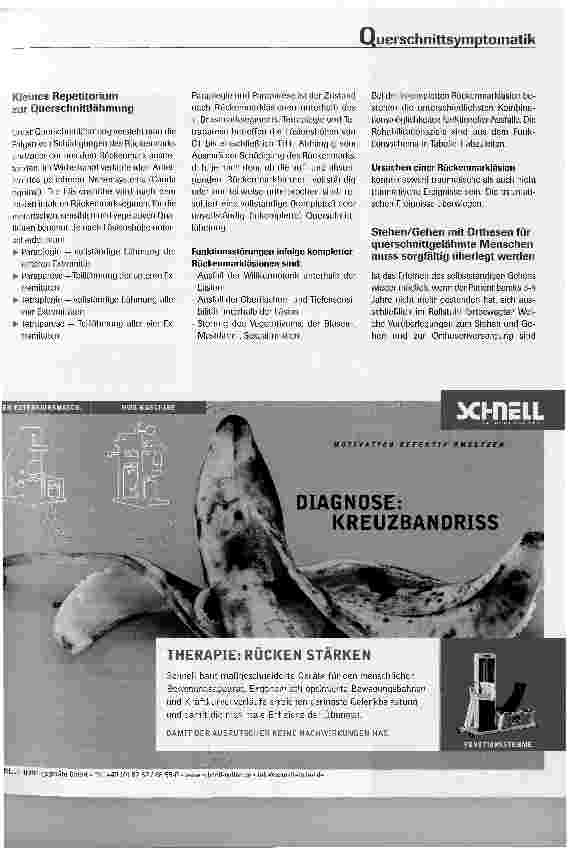 Vorschauseite 2: Gangschulung für Patienten mit Querschnittsymptomatik - Für und Wider bei der Wahl von Orthesen -