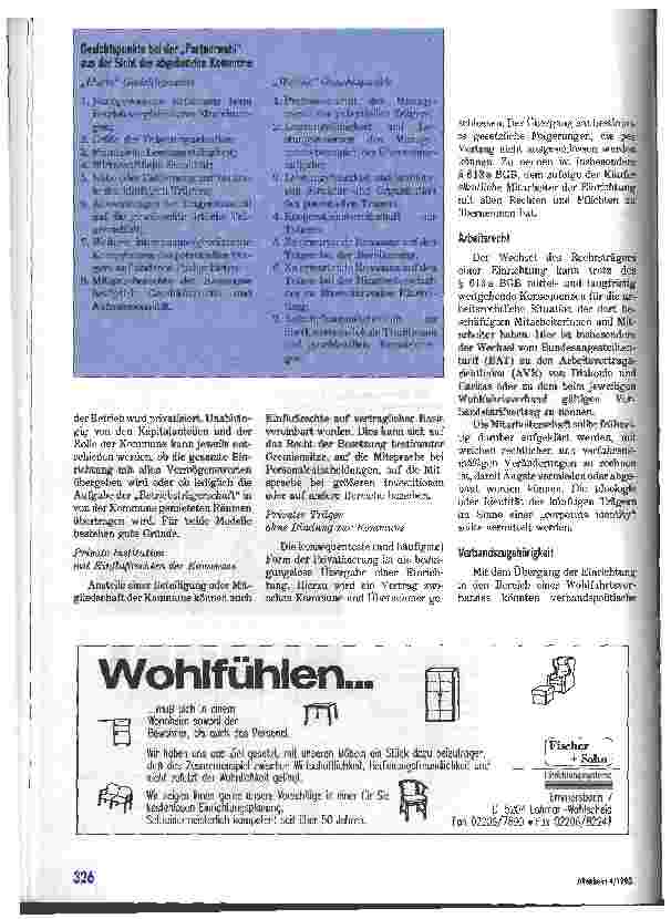 Vorschauseite 4: Privatisierung sozialer Einrichtungen