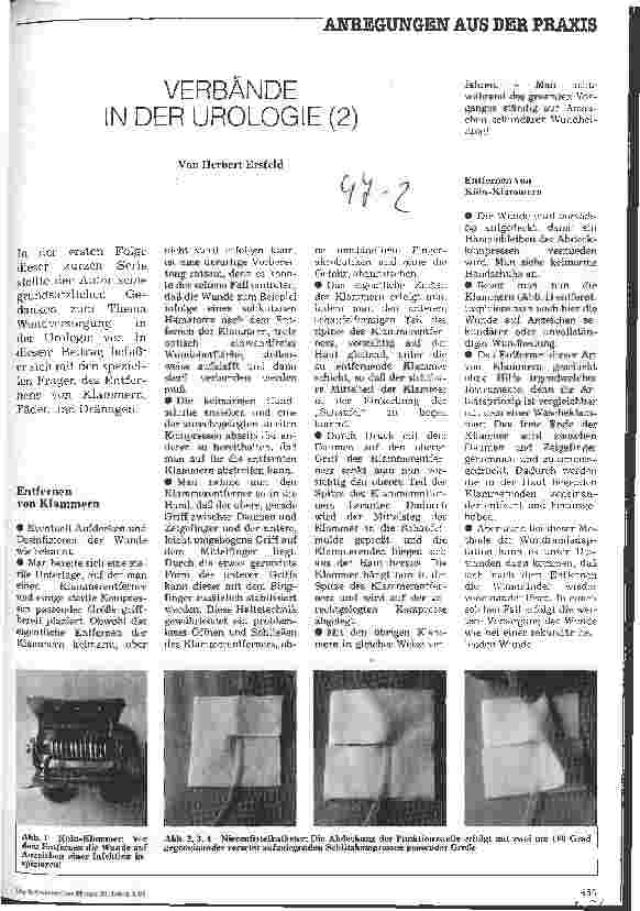 Vorschauseite 1: Verbände in der Urologie (2)