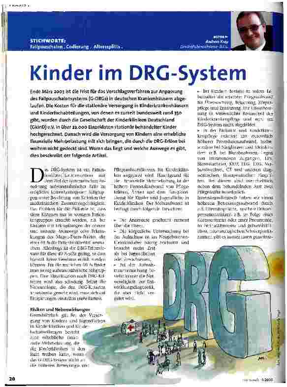 Vorschauseite 1: Kinder im DRG-System