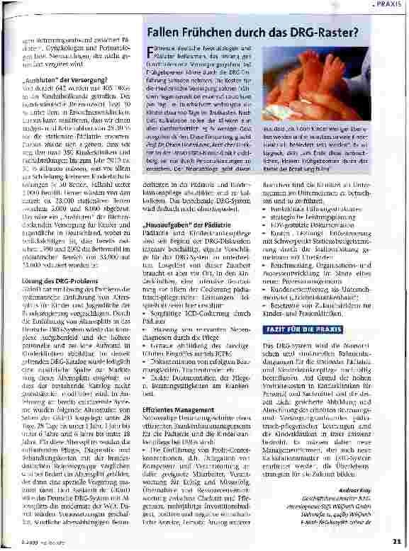 Vorschauseite 2: Kinder im DRG-System