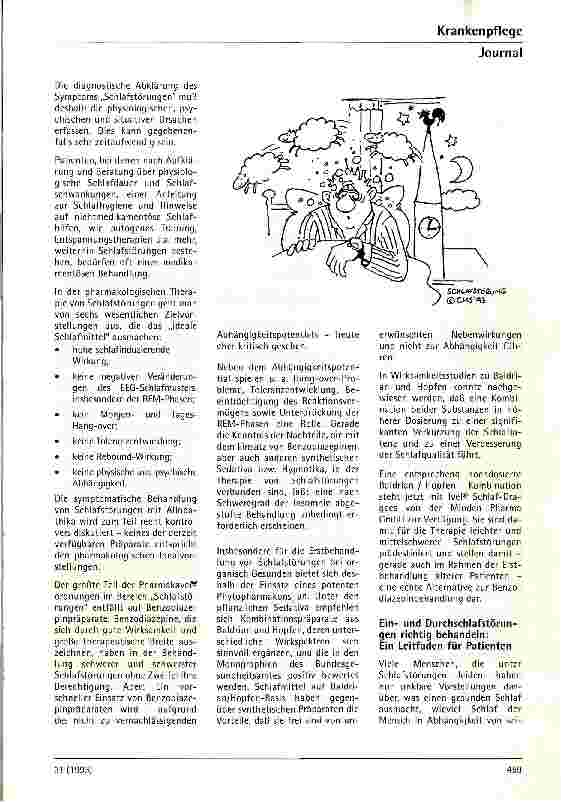 Vorschauseite 2: Schlafstörungen Relevanz, Diagnose und Therapie in der Praxis