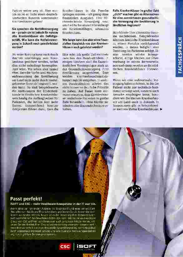 Vorschauseite 3: Perspektiven ländlicher Krankenhäuser