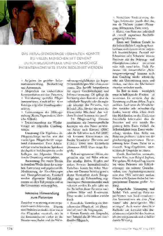 Vorschauseite 3: MEHR HINWENDUNG ZUM DEMENZKRANKEN