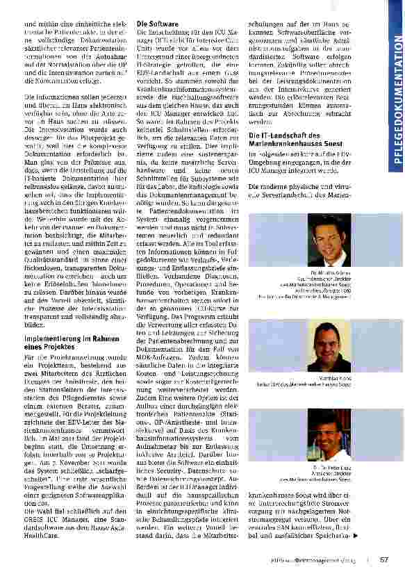 Vorschauseite 2: IT-gestützte Dokumentation auf der Intensivstation