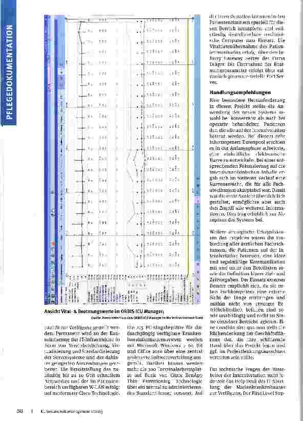 Vorschauseite 3: IT-gestützte Dokumentation auf der Intensivstation