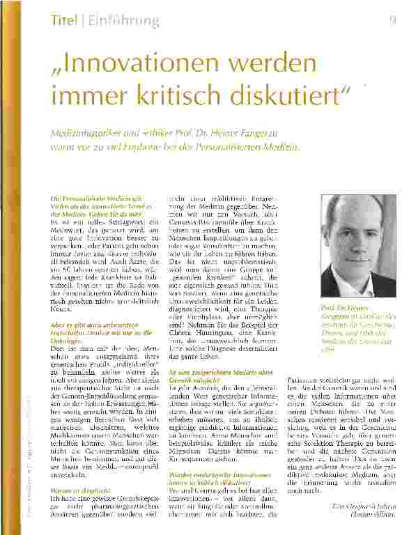 Vorschauseite 1: Innovationen werden immer kritisch diskutiert