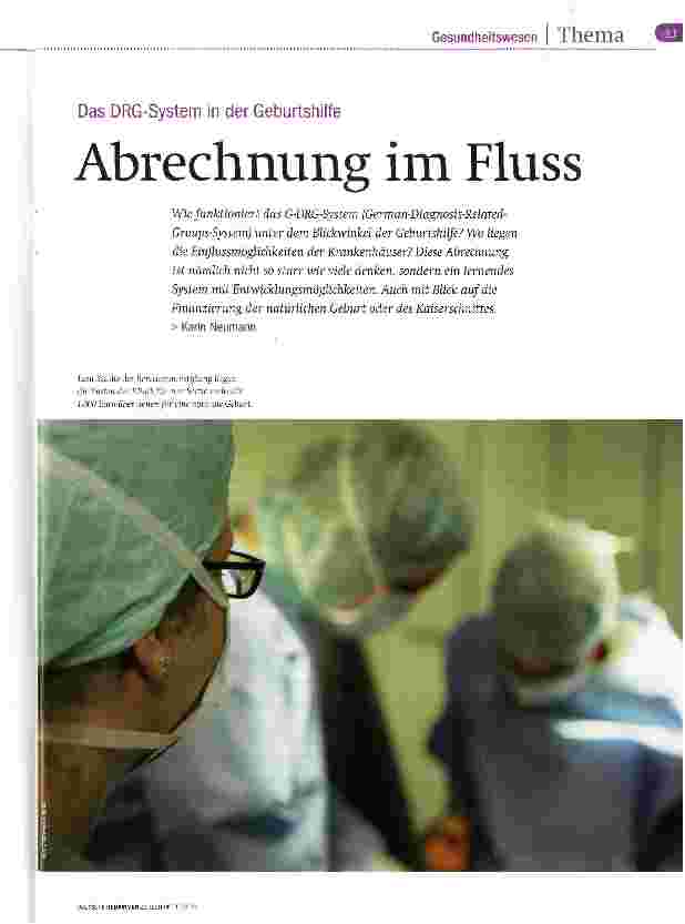 Vorschauseite 1: Abrechnung im Fluss