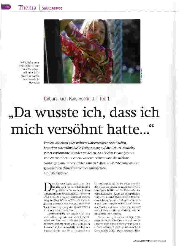 Vorschauseite 1: Da wusste ich, dass ich mich versöhnt hatte ...