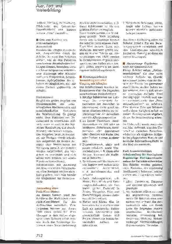 Vorschauseite 3: Pflegeausbildung: Neue Möglichkeiten nutzen! 1. Teil: Information, Schulung und Beratung von Patienten/Angehörigen (Edukation)