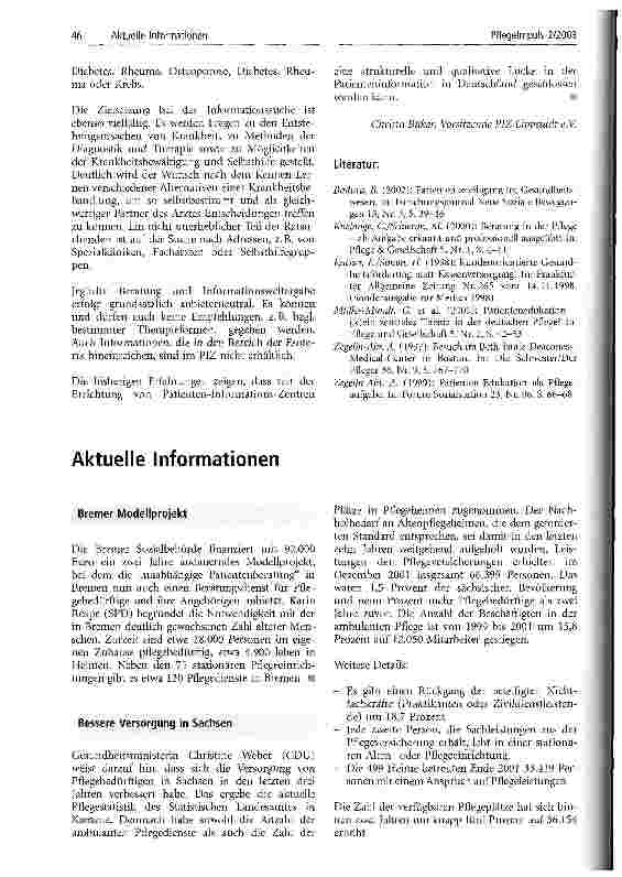 Vorschauseite 4: Innovation im Gesundheitswesen: das Patienten-Informations-Zentrum