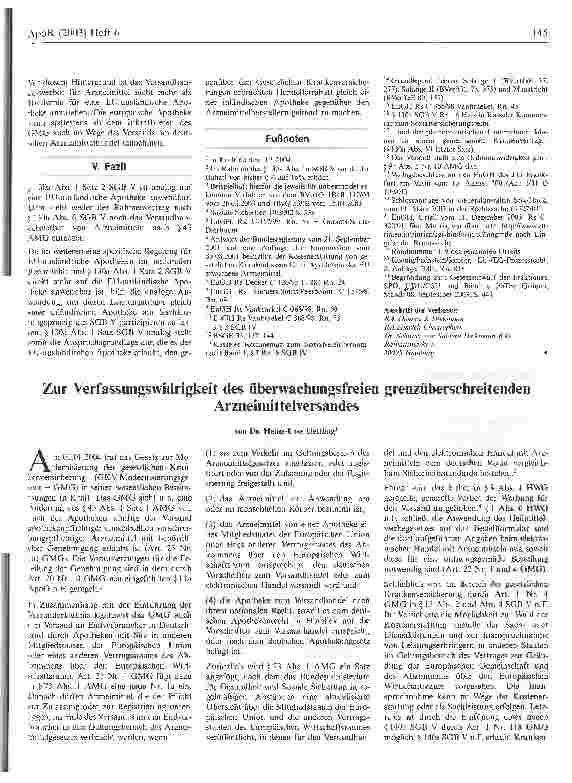 Vorschauseite 3: Herstellerrabatterstattung an EU-ausländische Apotheken