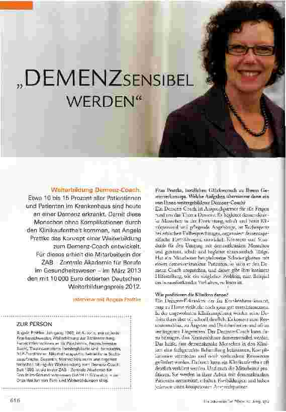 Vorschauseite 1: Demenzsensibel werden