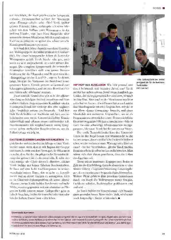 Vorschauseite 2: «Wenn nichts läuft, wird es mir rasch langweilig»