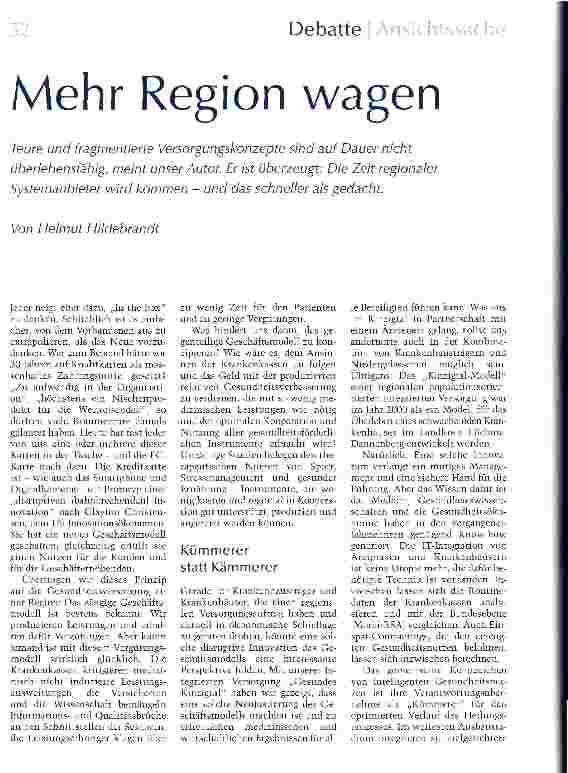 Vorschauseite 1: Mehr Region wagen