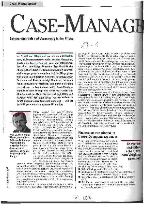 Vorschauseite 1: Case-Management Zusammenarbeit und Vernetzung in der Pflege