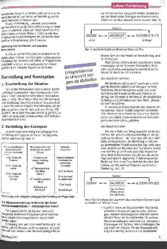 Vorschauseite 3: Lehren will gelernt sein - Konzeption einer kollegialen pädagogischen Fortbildung für Unterrichtende an Pflegeschulen