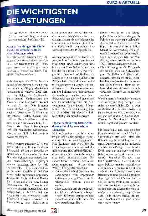 Vorschauseite 2: Außergewöhnliche Belastungen Was verbirgt sich hinter diesem Begriff?
