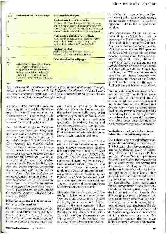 Vorschauseite 3: Botulinumtoxin - Interventionelle Neuropädiatrie bei spastischen Bewegungsstörungen im Kindesalter