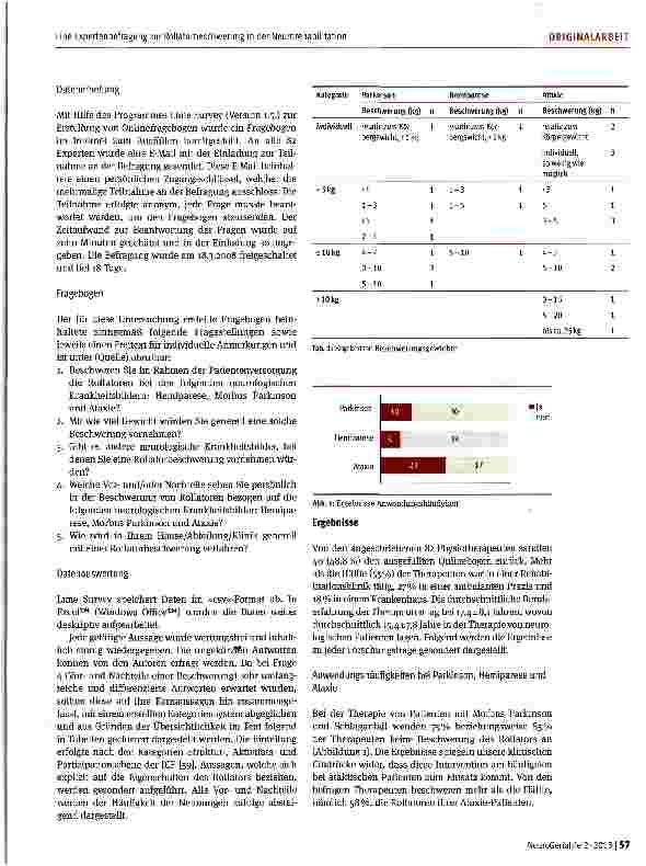 Vorschauseite 3: Eine Expertenbefragung zur Rollatorbeschwerung in der Neurorehabilitation