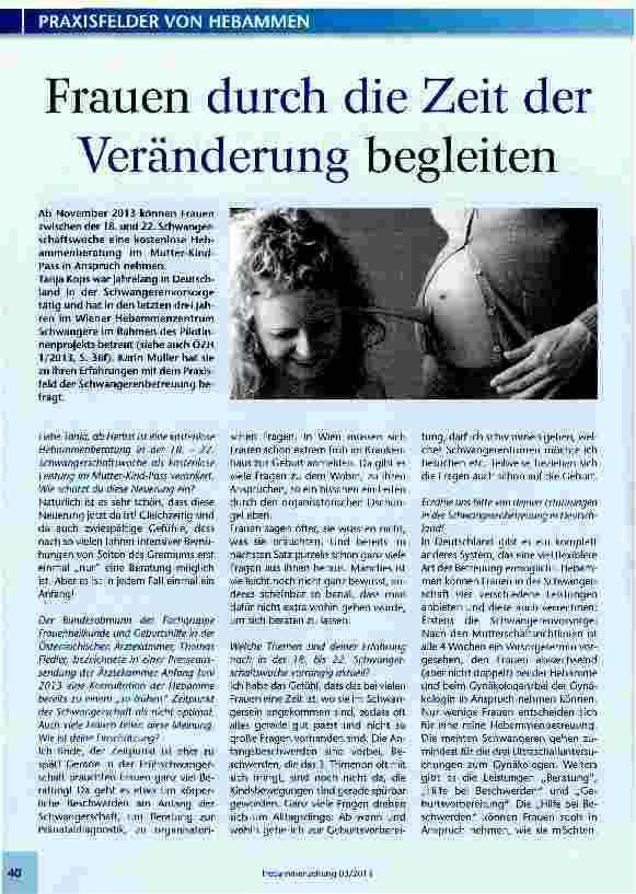 Vorschauseite 1: Frauen durch die Zeit der Veränderung begleiten