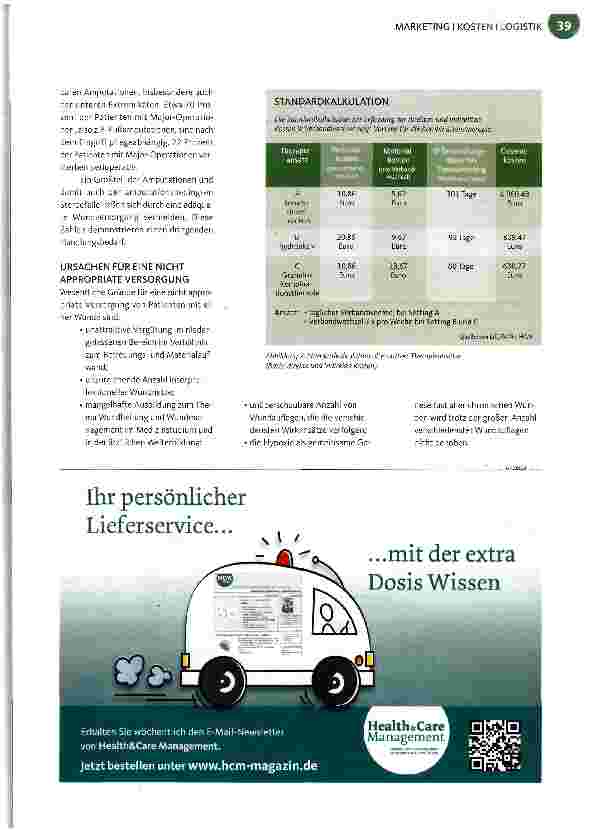 Vorschauseite 2: Qualität, Patientenbefinden und Kosten im Fokus