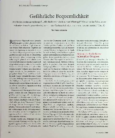 Vorschauseite 1: Gefährliche Bequemlichkeit