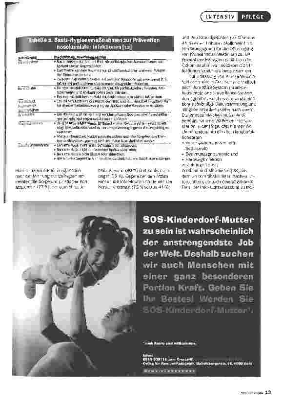 Vorschauseite 2: Infektionserfassung in Kliniken Europas
