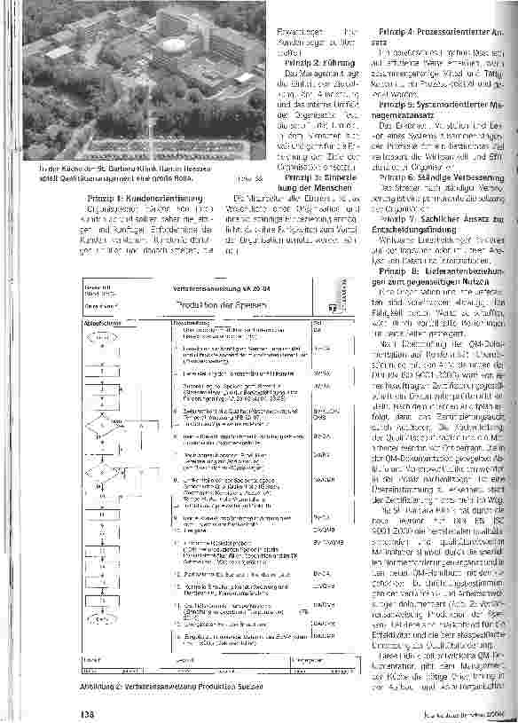 Vorschauseite 3: Neu und besser organisieren DIN EN ISO 9001:2000 in der Zentralküche der St. Barbara Klinik Hamm Heessen GmbH
