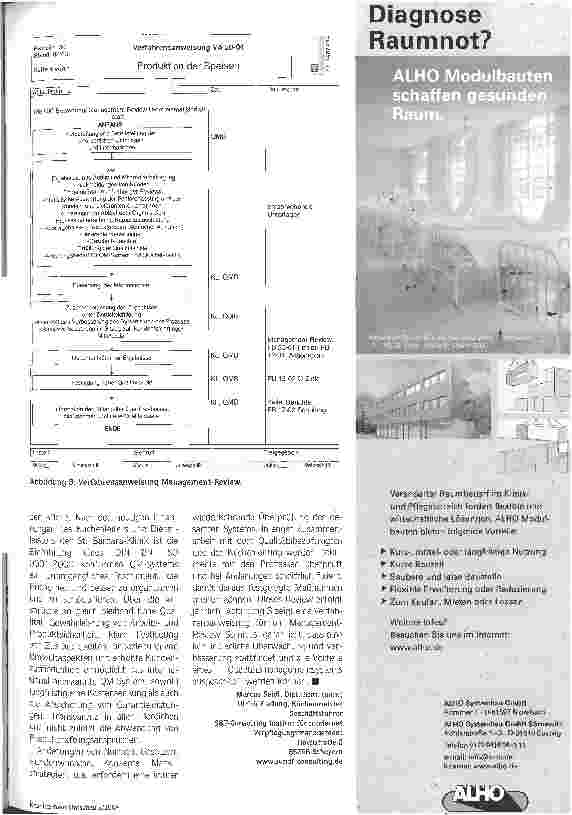 Vorschauseite 4: Neu und besser organisieren DIN EN ISO 9001:2000 in der Zentralküche der St. Barbara Klinik Hamm Heessen GmbH