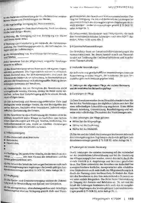 Vorschauseite 6: Muster von Heimverträgen