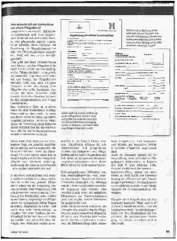 Vorschauseite 2: Kennen Krankenhäuser Ihren Leistungskatalog?
