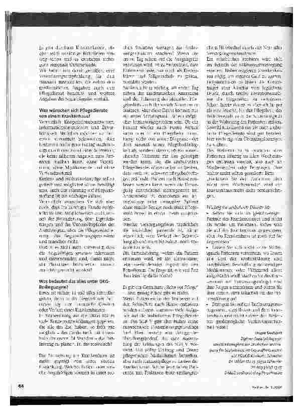 Vorschauseite 3: Kennen Krankenhäuser Ihren Leistungskatalog?