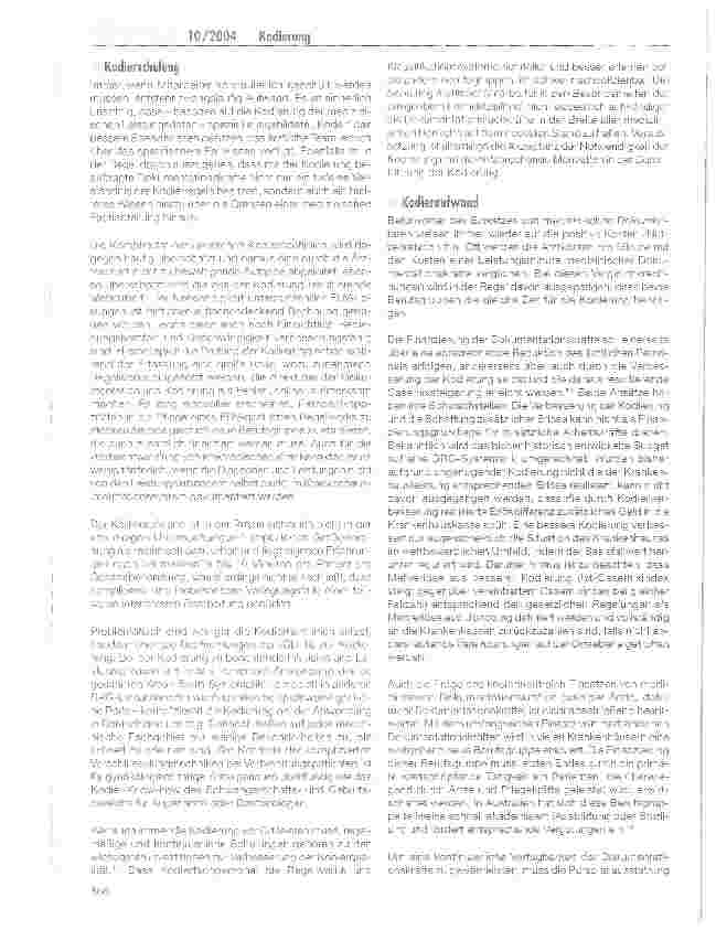 Vorschauseite 5: Arzt oder Koder - wer kodiert Diagnosen und Prozeduren im Krankenhaus?