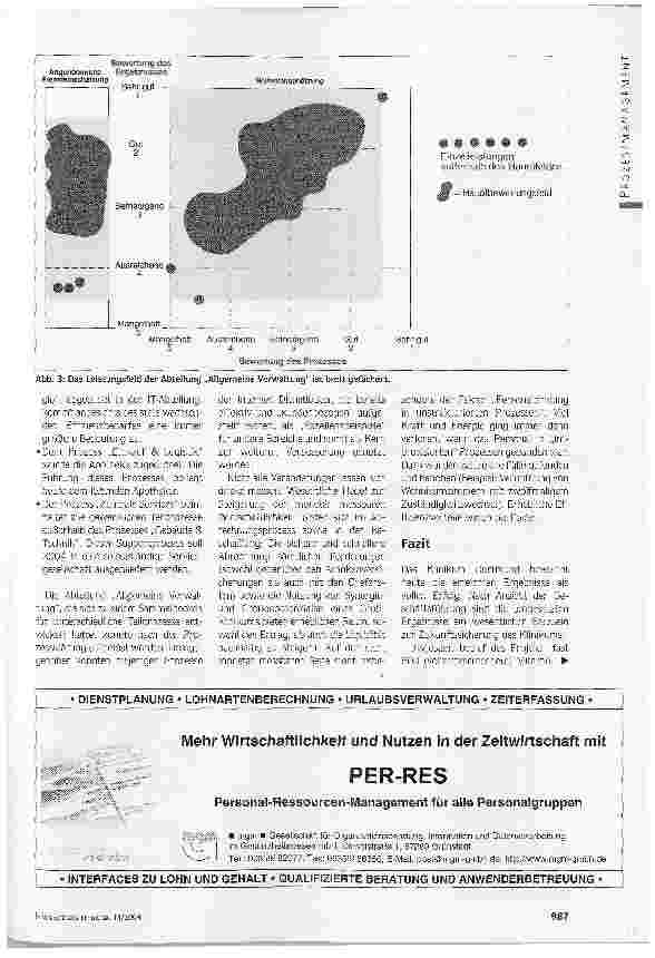 Vorschauseite 4: Und sie bewegt sich doch ... Einführung einer prozessorientierten Organisation in der Verwaltung des Klinikums Dortmund