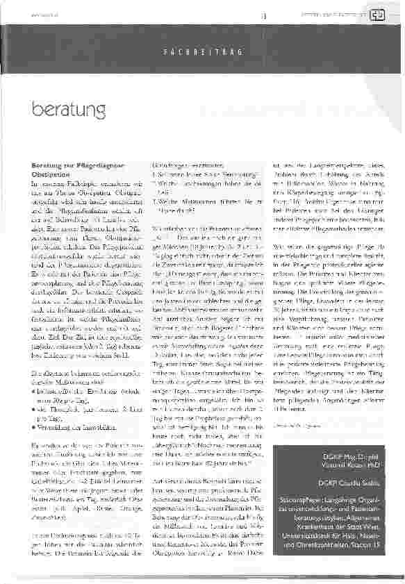 Vorschauseite 4: Pflegeberatung in der praxis