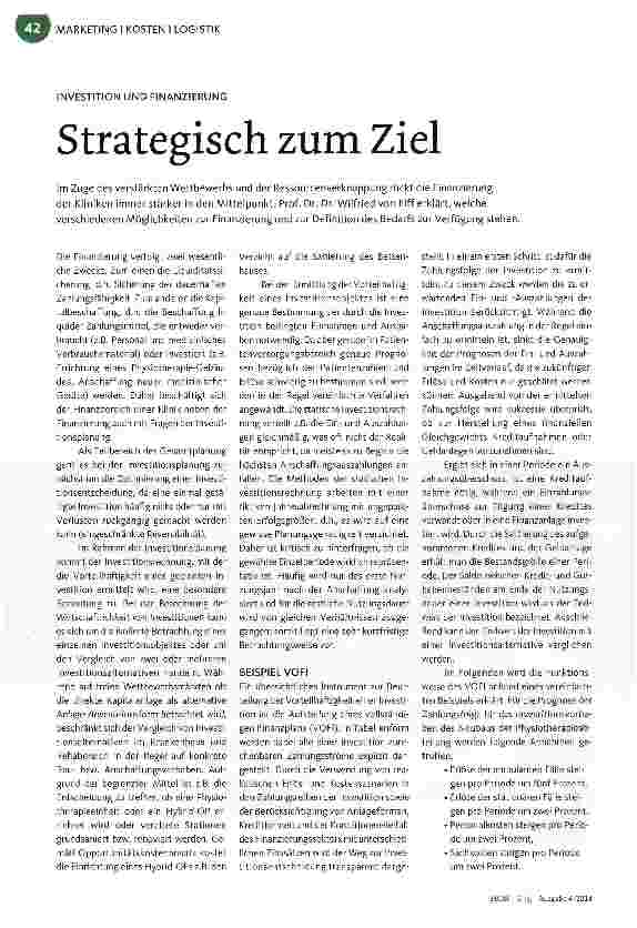 Vorschauseite 1: Strategisch zum Ziel