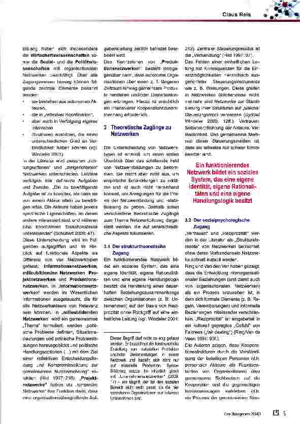 Vorschauseite 2: Fallmanagement und Netzwerke