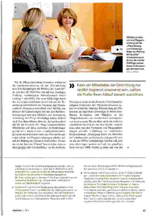 Vorschauseite 2: Qualitätsprüfungen haben einen neuen Rahmen