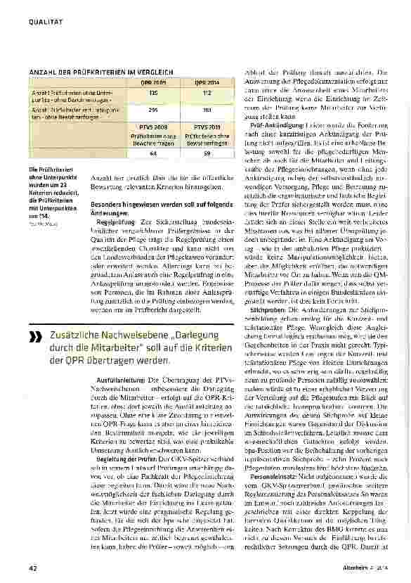 Vorschauseite 3: Qualitätsprüfungen haben einen neuen Rahmen