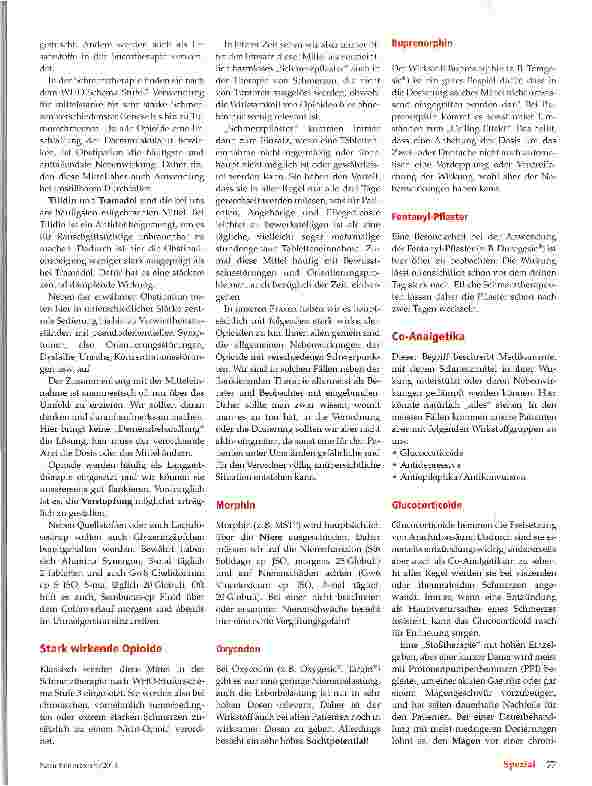 Vorschauseite 6: Umgang mit Schmerzmitteln