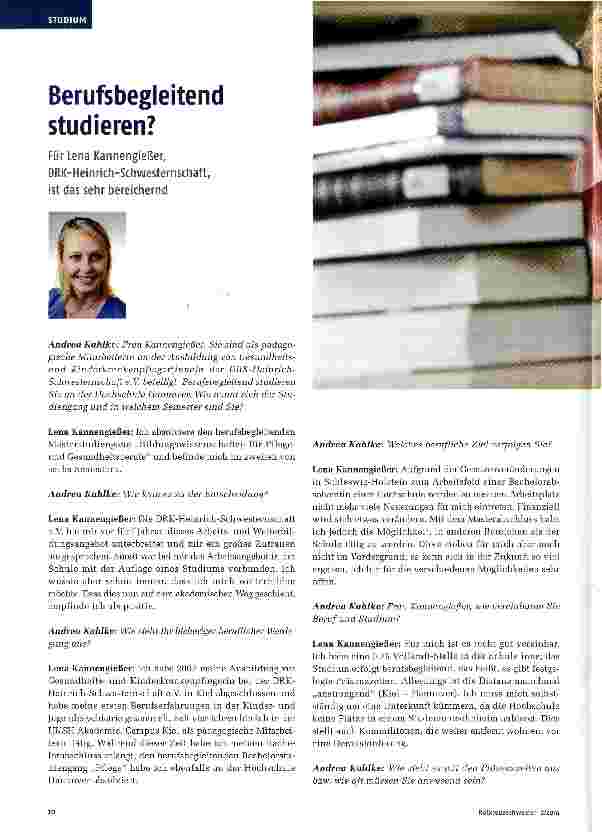 Vorschauseite 1: Berufsbegleitend studieren?