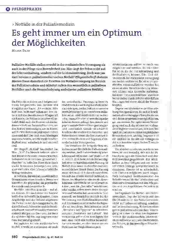 Vorschauseite 1: Es geht immer um ein Optimum der Möglichkeiten