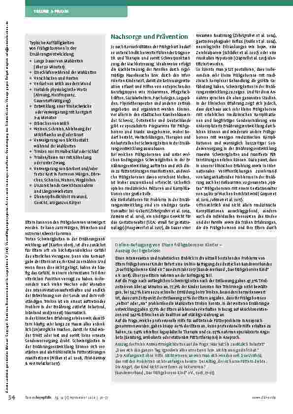 Vorschauseite 5: Präventive Arbeit auf der neonatologischen Station: Beitrag der Logopädie zur Ernährungsentwicklung von Frühgeborenen und kranken Neugeborenen