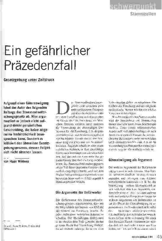 Vorschauseite 1: Ein gefährlicher Präzedenzfall Gesetzgebung unter Zeitdruck
