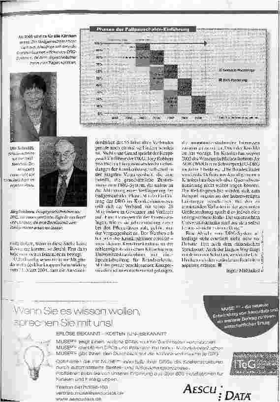 Vorschauseite 4: Notverband: Zoff um DRG Wie die DKG eine Zerreissprobe umging