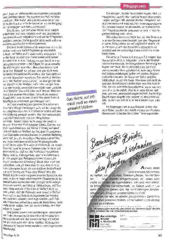 Vorschauseite 4: Das Schweigen durchbrechen Frühkindliche Erfahrungen und gesellschaftliche Bedingungen bestimmen die Einstellung zur Sexualität (2)