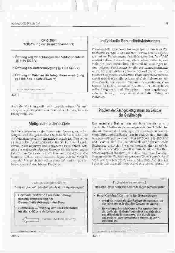 Vorschauseite 3: Die Situation von Facharztpraxen nach dem GMG 2004: Chancen für eine Neuorientierung