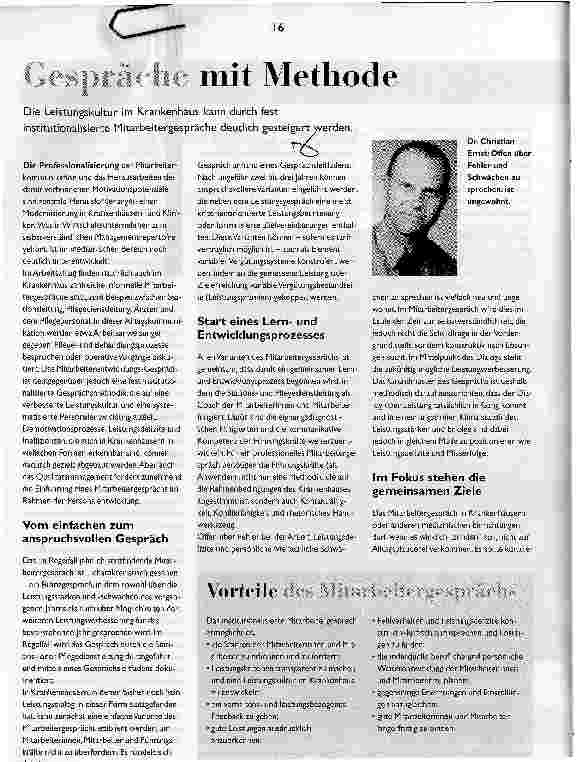 Vorschauseite 1: Gespräche mit Methode