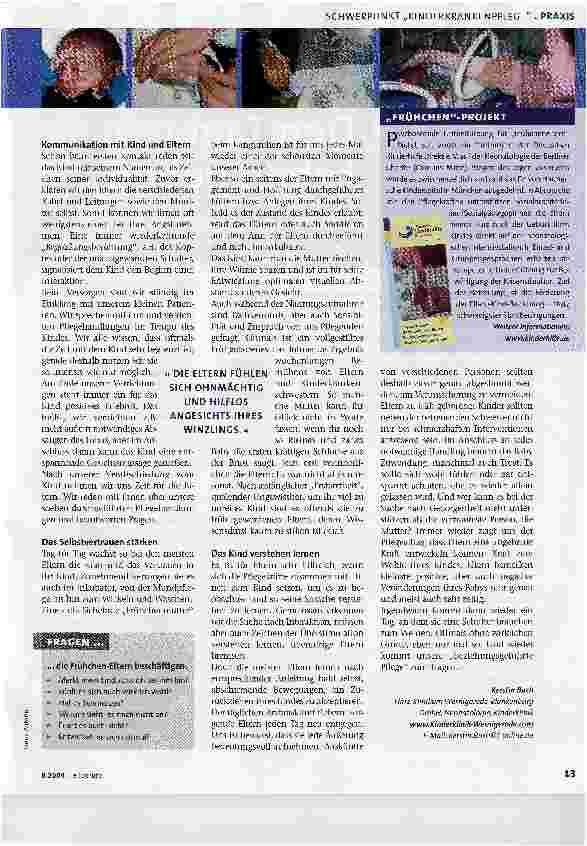 Vorschauseite 2: Zu früh geborene Kinder -zu früh gewordene Eltern